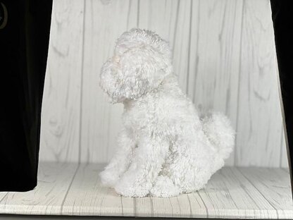 Bichon Dog Crochet pattern by Ambercraftstore