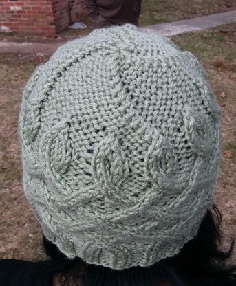 Cabled Trellis Hat