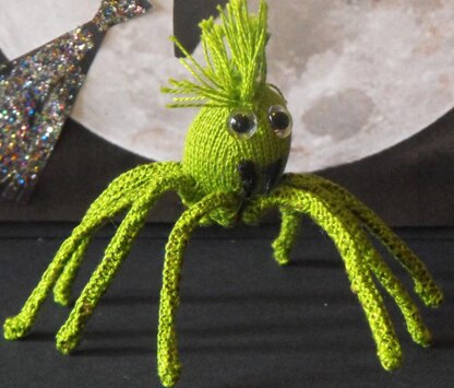 FREE Halloween Spider Family knitting pattern