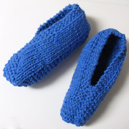 Simple Knit Slippers - knitting pattern