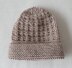 Olly - Baby’s 8ply texture stitch beanie with garter brim