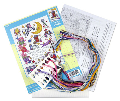 Design Works Nursery Rhymes Sampler Cross Stitch Kit - 28cm x 35cm