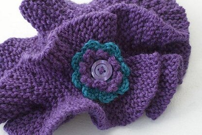 Crocheted Flower Neck Warmer