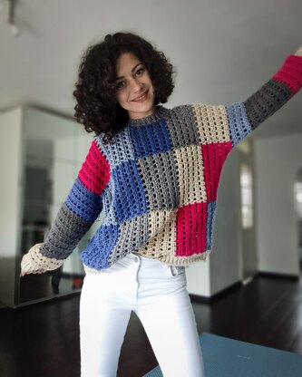 Pane Sweater Crochet Pattern