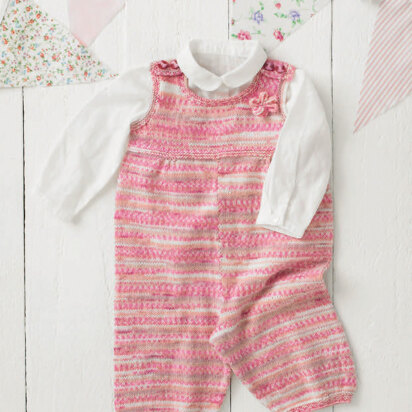 Dungarees in Sirdar Snuggly Baby Crofter 4Ply - 4867 - Downloadable PDF
