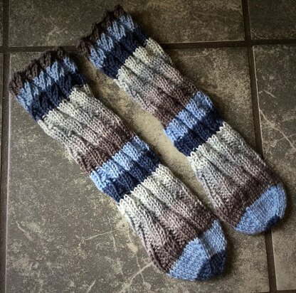 Spiral Slipper Socks