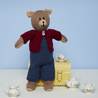 Knitted Bruno the Bear Toy in Stylecraft Special DK - 9670 - Downloadable PDF