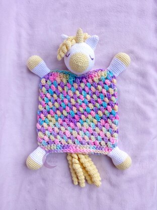 Unicorn lovey crochet online pattern free