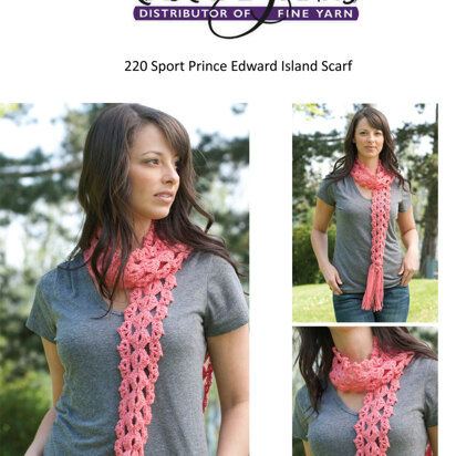 Prince Edward Island Scarf in Cascade 220 Sport - DK217 - Free PDF