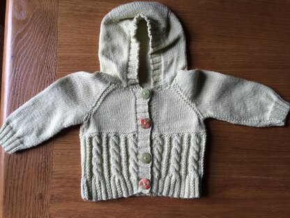 Cabled hoody