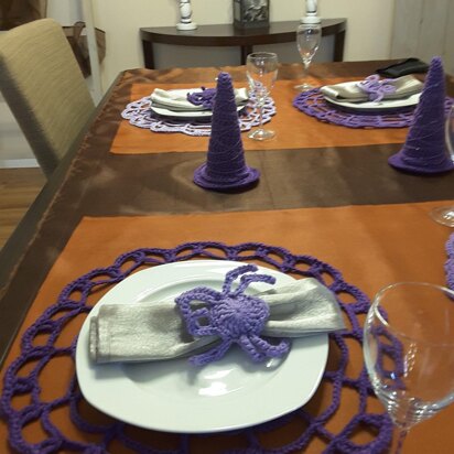 Halloween Mat & Napkin Ring