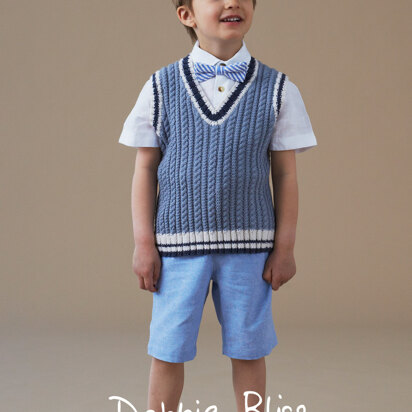 Chester Tank Top - Knitting Pattern For Kids in Debbie Bliss Baby Cashmerino