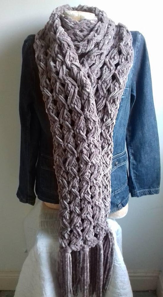 diamond scarf knitting pattern