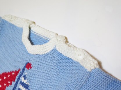 Sailing Boat Sweater for Babies and Toddlers