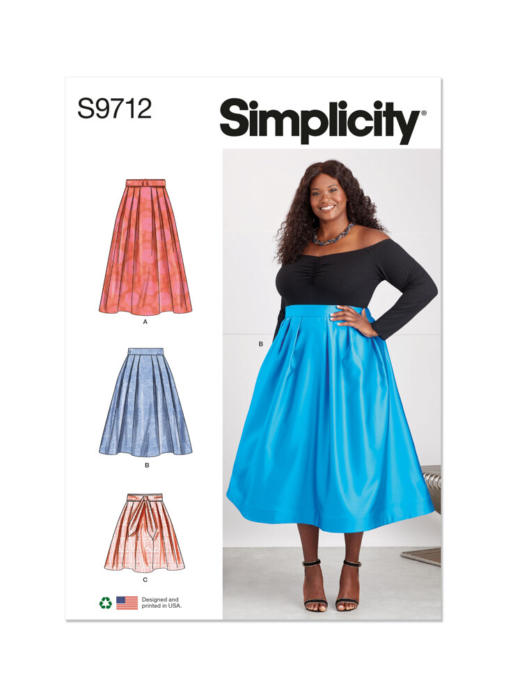 Pleated skirt hotsell pattern simplicity