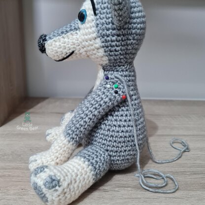 Wilbur the Wolf - US Terminology - Amigurumi