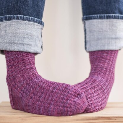 Licorice Twist Toe-Up Socks