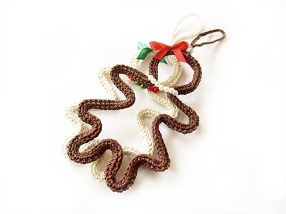 Crochet gingerbread ornaments Christmas hanging ornament Gingerbread boy girl Xmas gift tag Keepsake Christmas decoration Xmas patterns