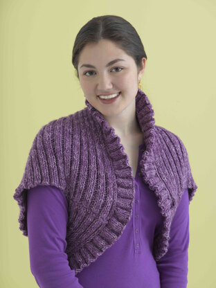 Ruffle Shrug in Lion Brand Vanna's Choice - 90011AD