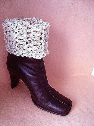658 CROCHET Boot cuffs, tall or rolled down