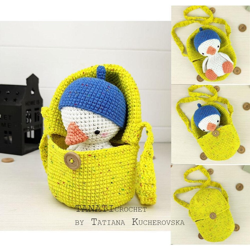 Hatching bag & Goose Crochet pattern by Tatiana Kucherovska