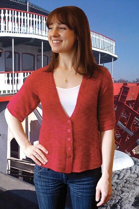 E-Z V-Neck Cardigan to Knit