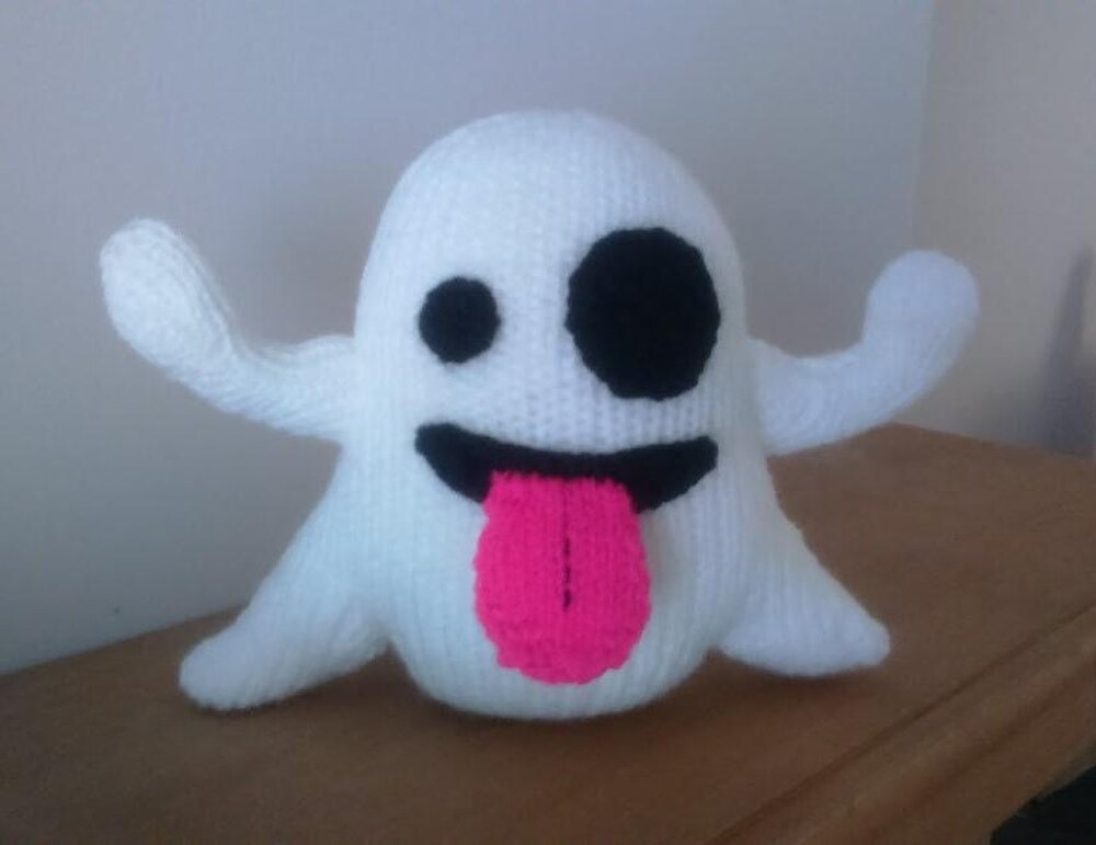 Ghost emoji store soft toy