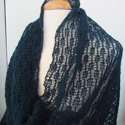 Copenhagen Reversible Mesh Lace Wrap and Scarf