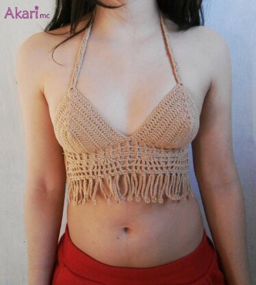 Crop top with fringes _ C10