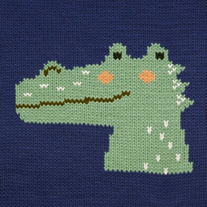 Dino Crocodile Knitting Chart