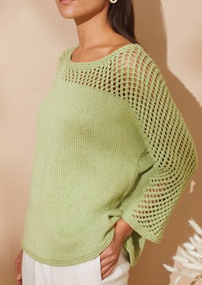 Pear Sweater  in Rowan Handknit Cotton - RM004-00016-UK - Downloadable PDF