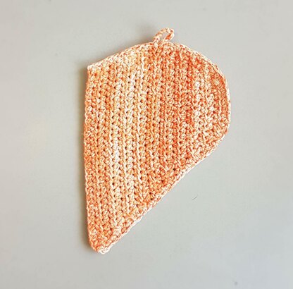 Half My Heart Crochet Hotpad