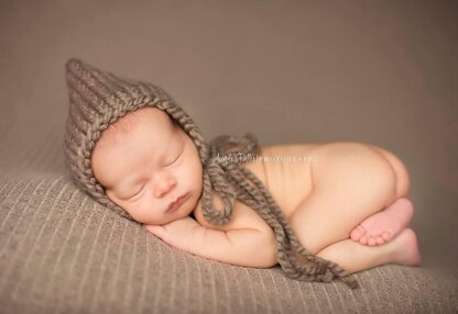 Newborn Pixie Bonnet Hat, Baby Pixie Hat