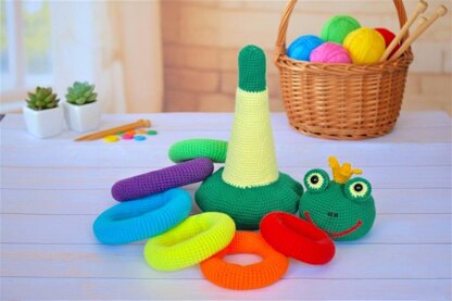 Stacking rings Rainbow Frog