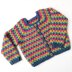 Kids Granny Go Round cardigan US crochet terms