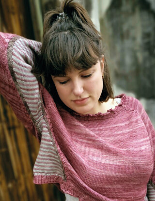Turnabout Sweater by Francesca Hughes - Sweater Knitting Pattern For Women in The Yarn Collective