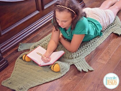 Snappy Simon the Crocodile Rug