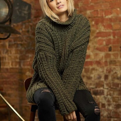 Mia Sweater in Rowan Big Wool - ZB241-00008-UK - PDF