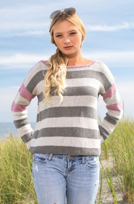 Marquita Sweater in Berroco Pima 100 - 385-5 - Downloadable PDF