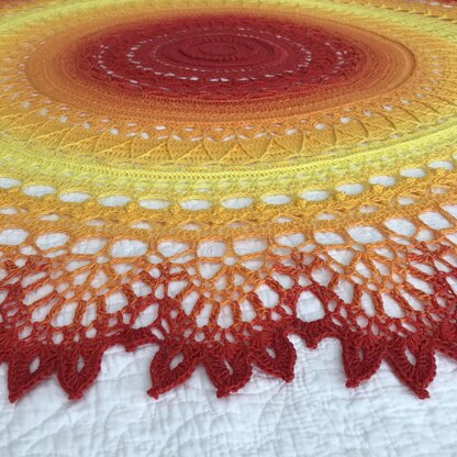 Dahlia Delight Mandala Blanket