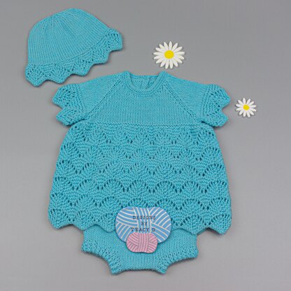 Gwyneth Baby Dress knitting pattern 18" chest