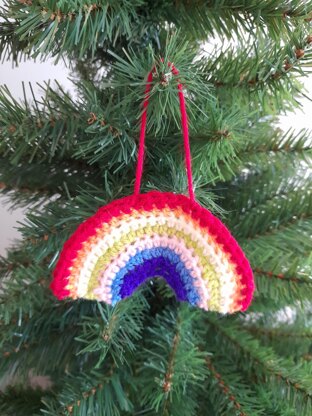 Little Rainbow applique/tree decoration