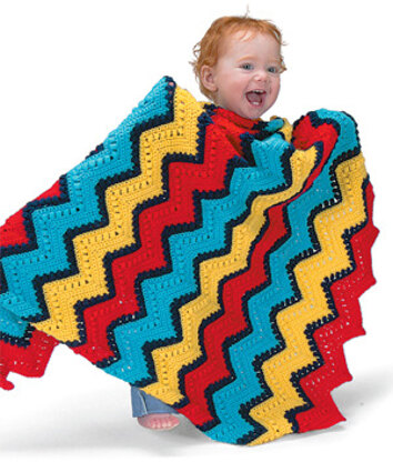 The Ripple Effect Baby Blanket in Lion Brand Babysoft - 1208A