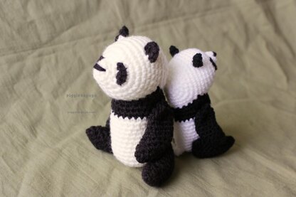 テディベア型パンダあみぐるみ / Teddy Panda bear amigurumi