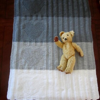 Joyful Hearts Blanket - knitting pattern