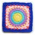 Granny Square with Fantastic Cat