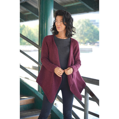 Vineyard Stroll Cardigan in Cascade Yarns Friday Harbor - W750 - Downloadable PDF