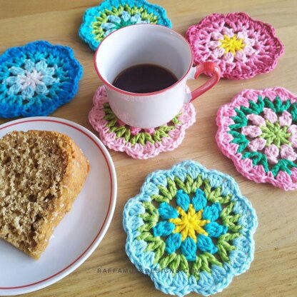 Rounds of Flowers Coasters