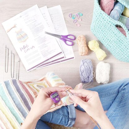 Size 12-24 months - Rainbow Romper PDF Knitting Pattern