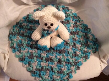 Polar Bear Lovey/security Blanket